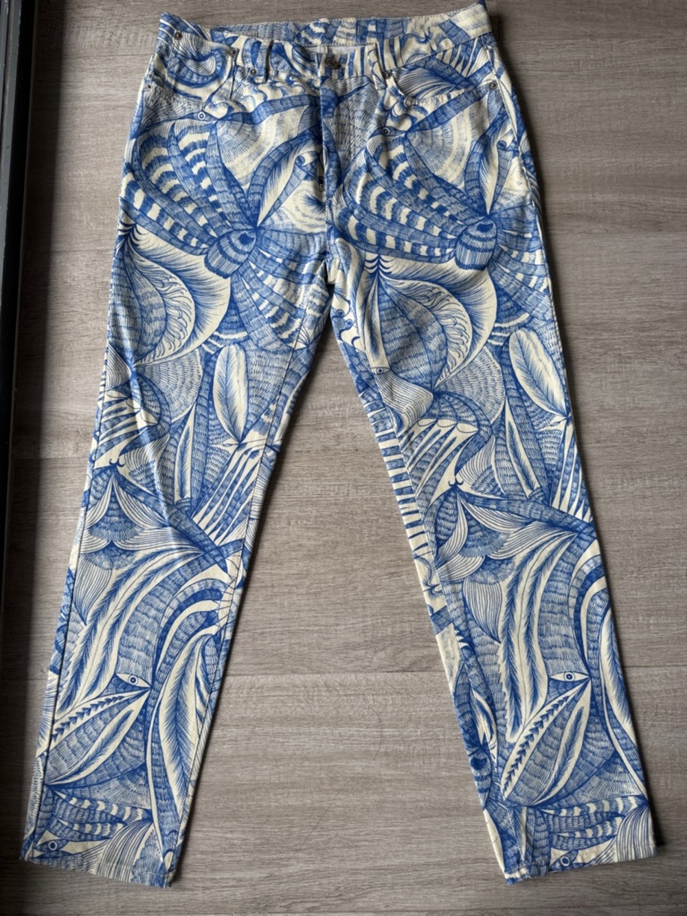 Dries Van Noten Printed Jeans – Worn Once, Like New